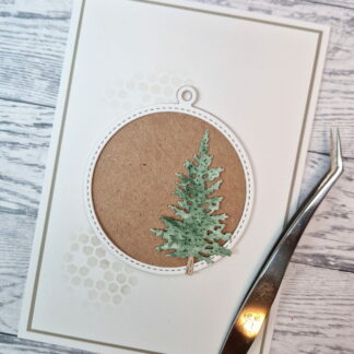 Round tag in 2 pieces